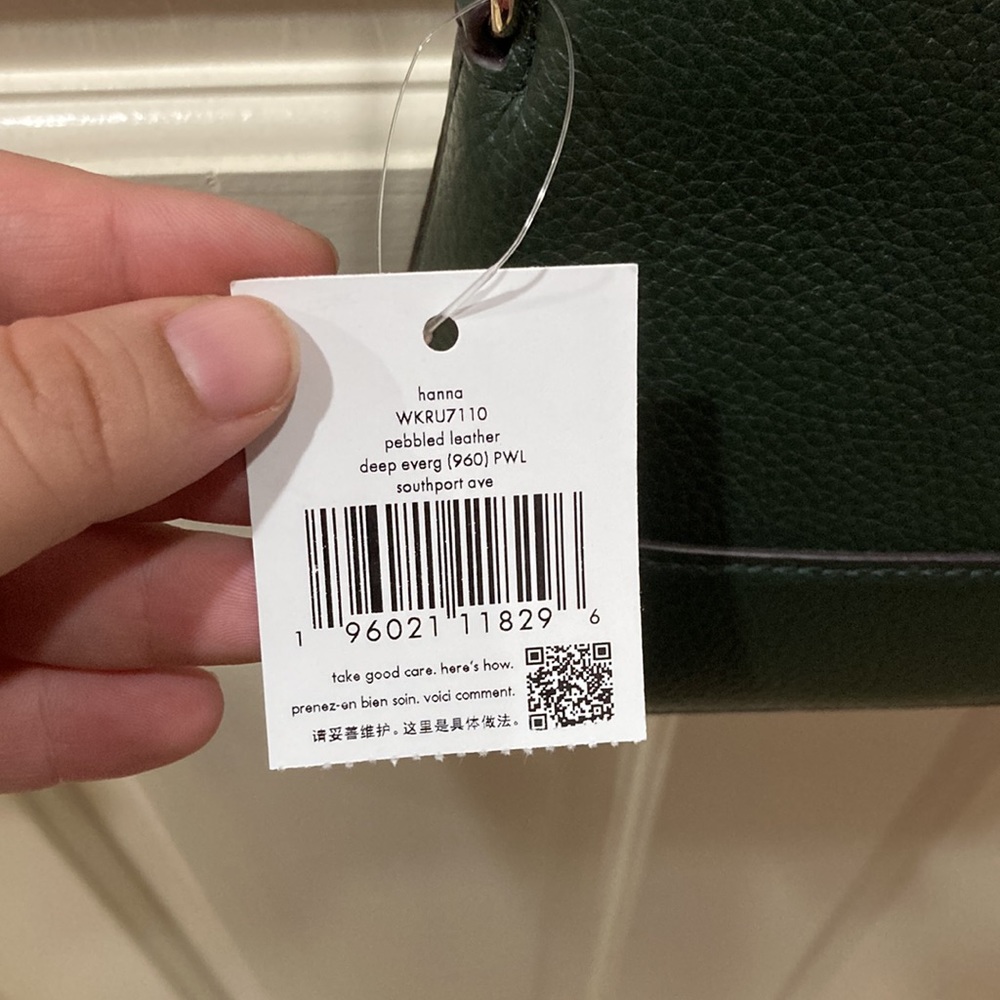 NWT Kate Spade Hanna Deep Evergreen Crossbody Purse Bag - Picture 13 of 14